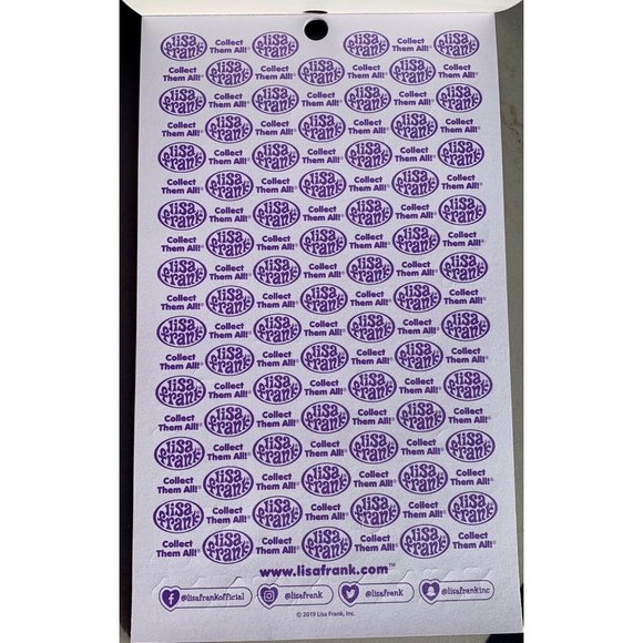 NEW Lisa Frank 600 Count Neon Rainbow Funky Sparkly Holo Unused Sticker Book - Picture 8 of 8